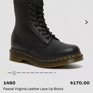 Dr. Martens Black Lace-Up Boots with Air-Cushioned Sole